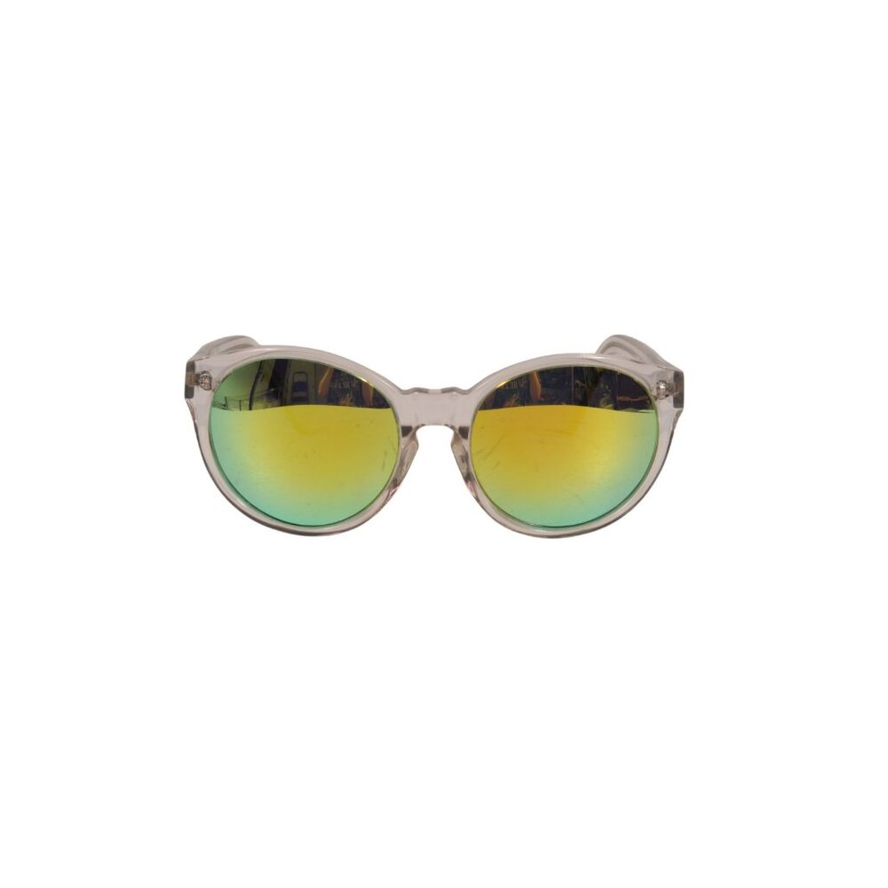 Aquaswiss Womens AQS Dai008 Cat Eye Sunglasses Iradescent Green Blue Beach Shade